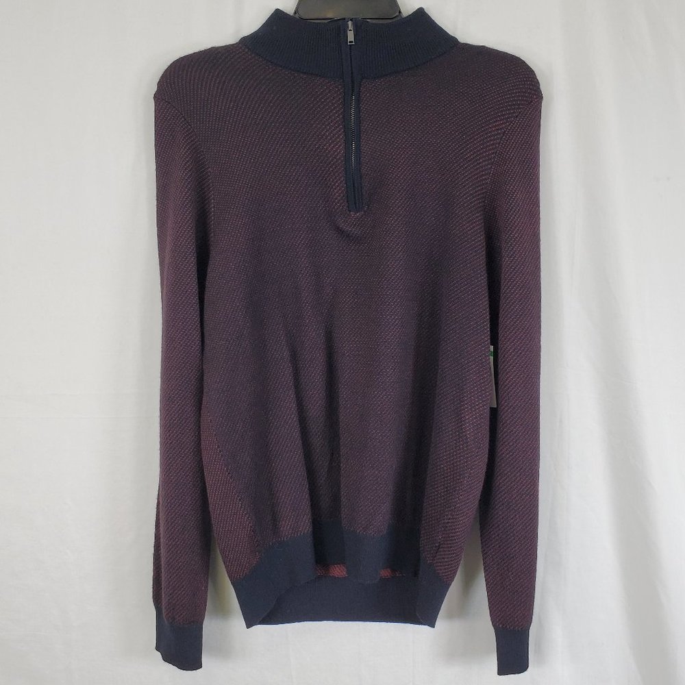 Toscano Men's Partial Zip Sweater